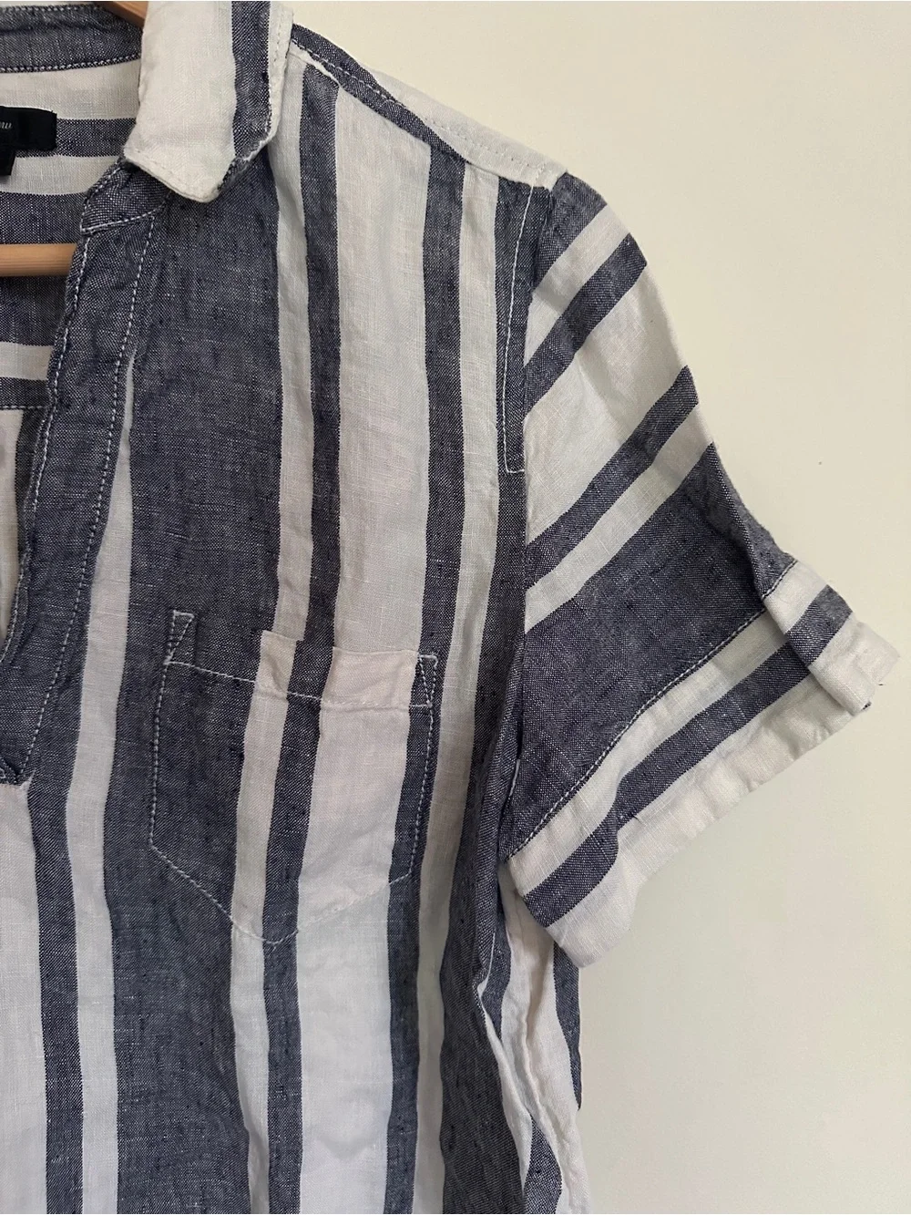 J. Crew Linen Popover Top